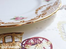 画像9: OB497 Royal Doulton  ロイヤルドルトン 白い鳩&トランペット, 矢＆ローズ  ケーキプレート (9)