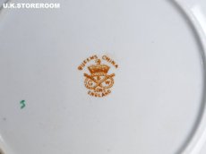 画像9: OB495 Queen's China G.W & Sons クィーンズチャイナ リボン ローズガーランド ケーキプレート (9)