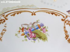 画像8: OB496 Royal Doulton  ロイヤルドルトン 白い鳩&トランペット, 矢＆ローズ  BBプレート (8)