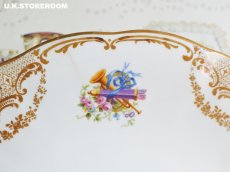 画像9: OB496 Royal Doulton  ロイヤルドルトン 白い鳩&トランペット, 矢＆ローズ  BBプレート (9)
