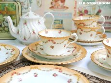 画像1: RA268 Royal Albert ロイヤルアルバート ガーランド ティートリオ (1)