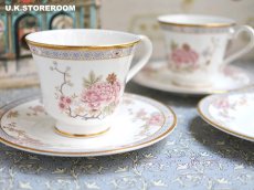 画像2: OB498 Royal Doulton  ロイヤルドルトン カントン ティーカップ＆ソーサー (2)