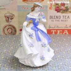 画像3: RW130 Royal Worcester  ロイヤルウースター フィギュリン〜Sweet Forget Me Not〜 (3)
