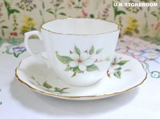 画像5: HA335 Hammersley  ハマースレイ ドッグウッドブラッサム ティーカップ＆ソーサー (5)
