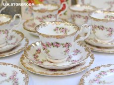 画像2: RA271 Royal Albert  ロイヤルアルバート ディミティローズ ティートリオ (2)