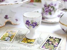 画像1: HA339 Hammersley  ハマースレイ ヴィクトリアンバイオレット スミレ エッグスタンドA (1)