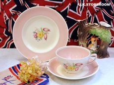 画像1: SC743 Susie Cooper  スージークーパー スワンシースプレイ ティートリオ (1)