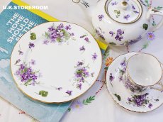 画像1: HA342 Hammersley  ハマースレイ ヴィクトリアンバイオレット デザートプレート E (1)