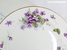画像3: HA345 Hammersley  ハマースレイ ヴィクトリアンバイオレット デザートプレート B (3)