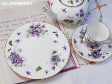 画像1: HA341 Hammersley  ハマースレイ ヴィクトリアンバイオレット デザートプレート F (1)