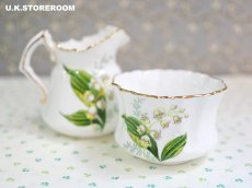 画像14: HA348 Hammersley  ハマースレイ リリーオブザバレー ミニシュガーボウル＆クリーマー (14)