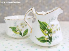 画像13: HA348 Hammersley  ハマースレイ リリーオブザバレー ミニシュガーボウル＆クリーマー (13)